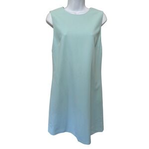 Alice + Olivia Powder Blue Shift Dress Sleeveless Zip Back Size 10 NWT